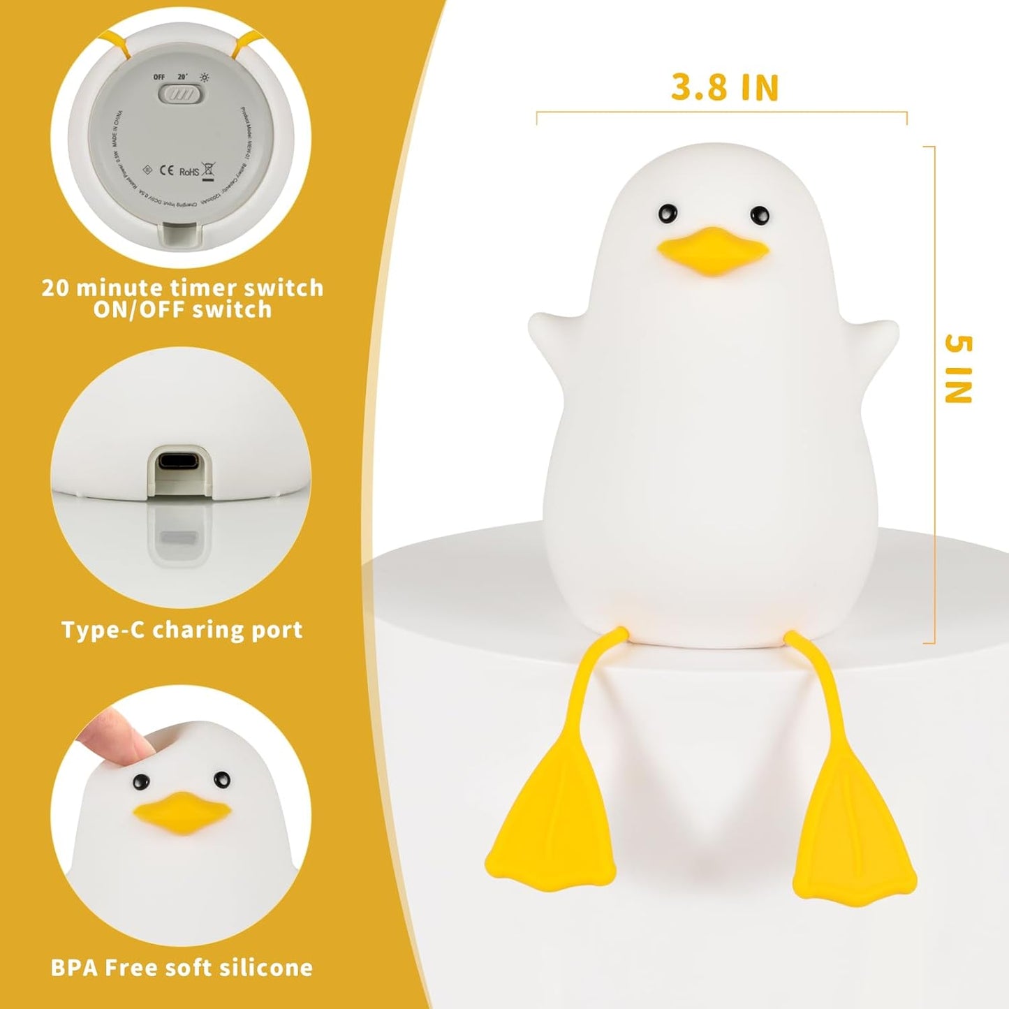 BalmyGlow® Touch-Activated LED Lamp – Perfect Gift for Kids