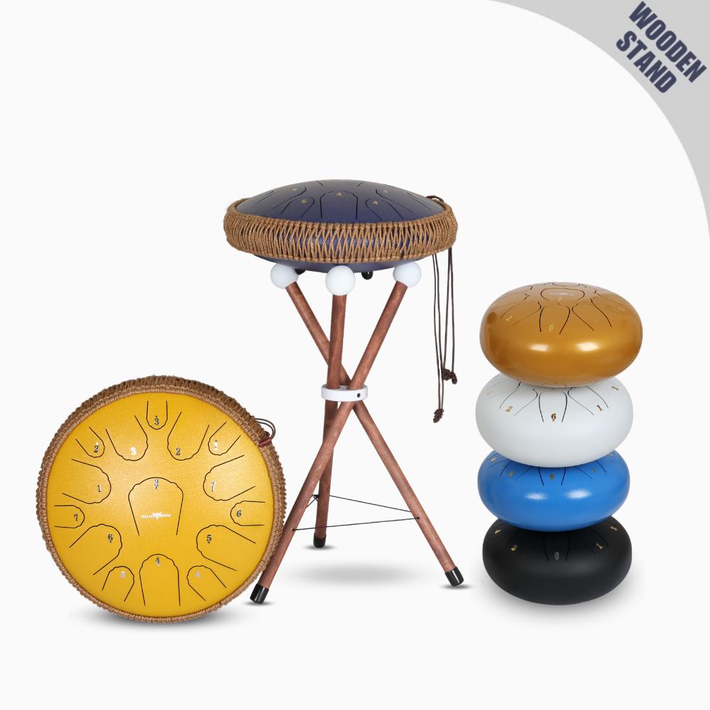 Wooden on sale drum stand